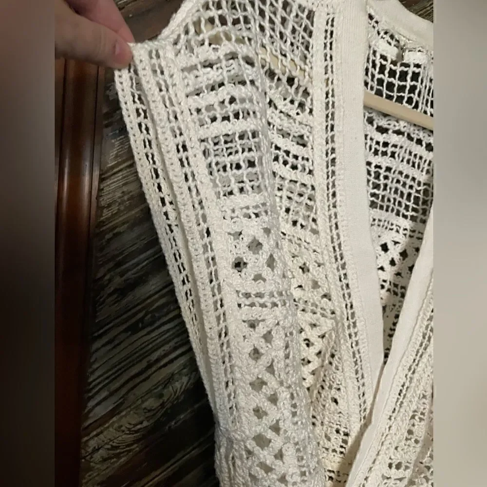 Knitted & Knotted crocheted cardigan